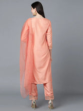 Poly Silk Embroidered Kurta Trouser With-PKSKD1160A